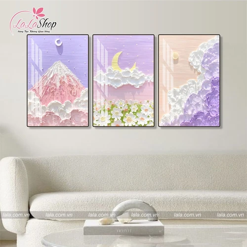 Tranh Treo Tường Phong Cảnh Mây Ngũ Sắc Nghệ Thuật