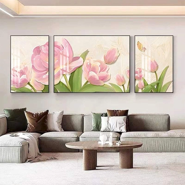 Tranh Treo Tường Hoa Và Lá Nghệ Thuật