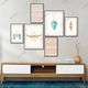 Set 6 Tranh Dán Tường Phong Cách Boho Hiện Đại Có Keo Sẵn