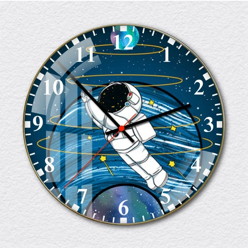 Đồng Hồ Treo Tường Phi Hành Gia Và Vũ Trụ Nghệ Thuật