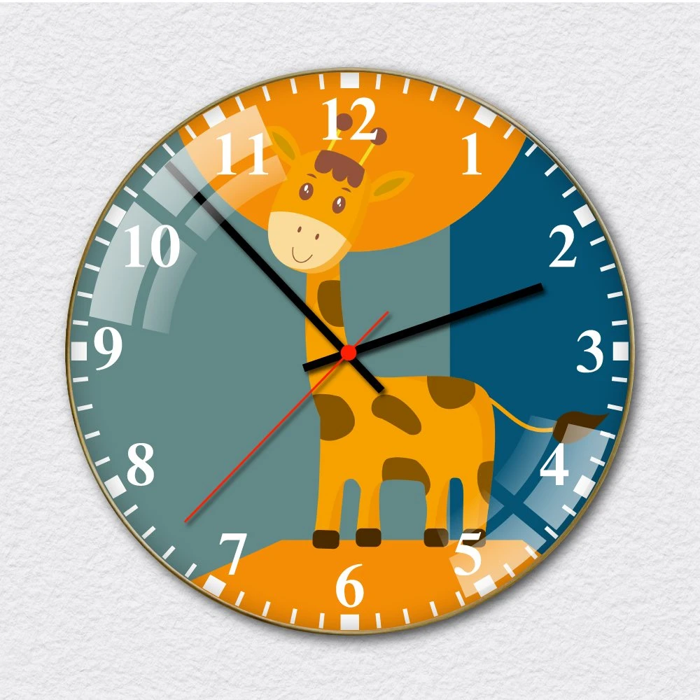 Đồng hồ treo tường hươu cao cổ đáng yêu