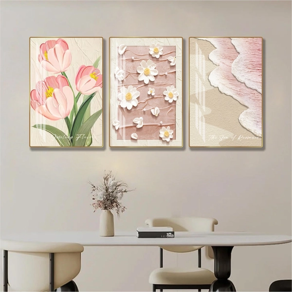 Tranh hoa treo tường nghệ thuật mẫu vintage 416