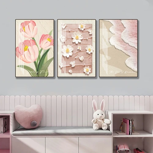 Tranh hoa treo tường nghệ thuật mẫu vintage 416