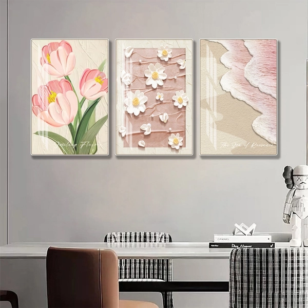 Tranh hoa treo tường nghệ thuật mẫu vintage 416