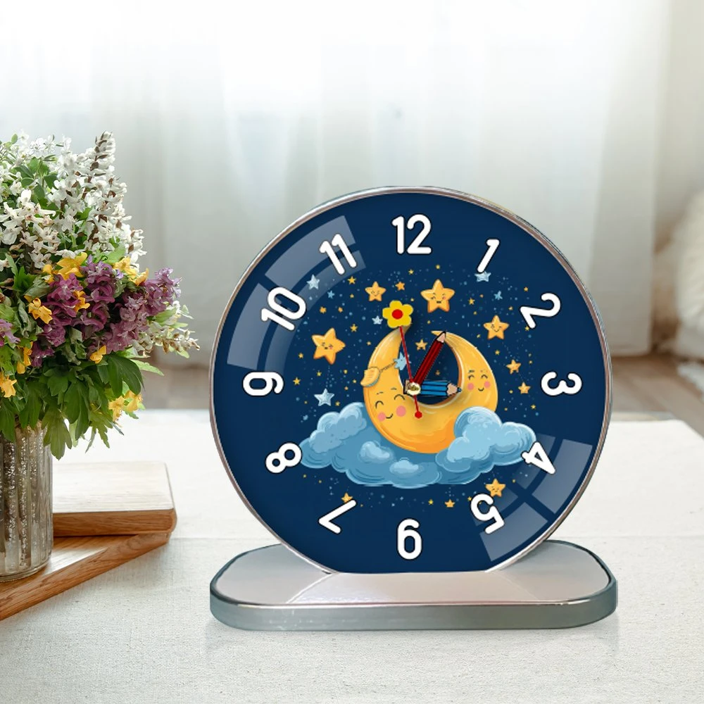 Tranh Đồng Hồ Để Bàn Mặt Trăng Và Đám Mây Nhỏ
