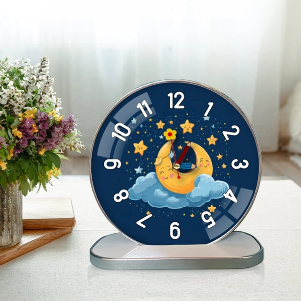 Tranh Đồng Hồ Để Bàn Mặt Trăng Và Đám Mây Nhỏ