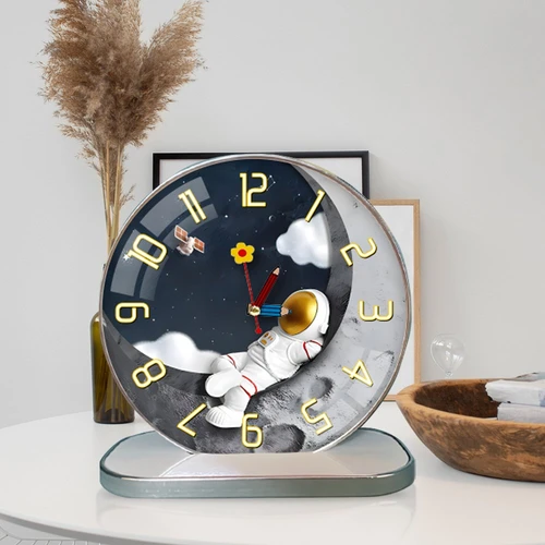 Tranh Đồng Hồ Để Bàn Phi Hành Gia Và Ánh Trăng Nghệ Thuật Mẫu 2