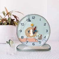 Tranh Đồng Hồ Để Bàn Chú Mèo Đáng Yêu