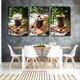 Tranh Treo Tường Bộ 3 tấm Coffee Nghệ Thuật Mẫu 6