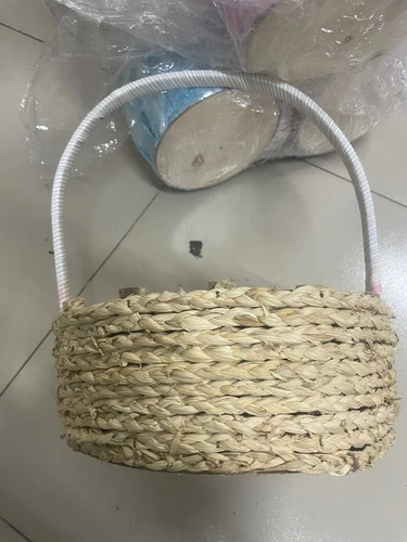 Giỏ đan cắm hoa trang trí