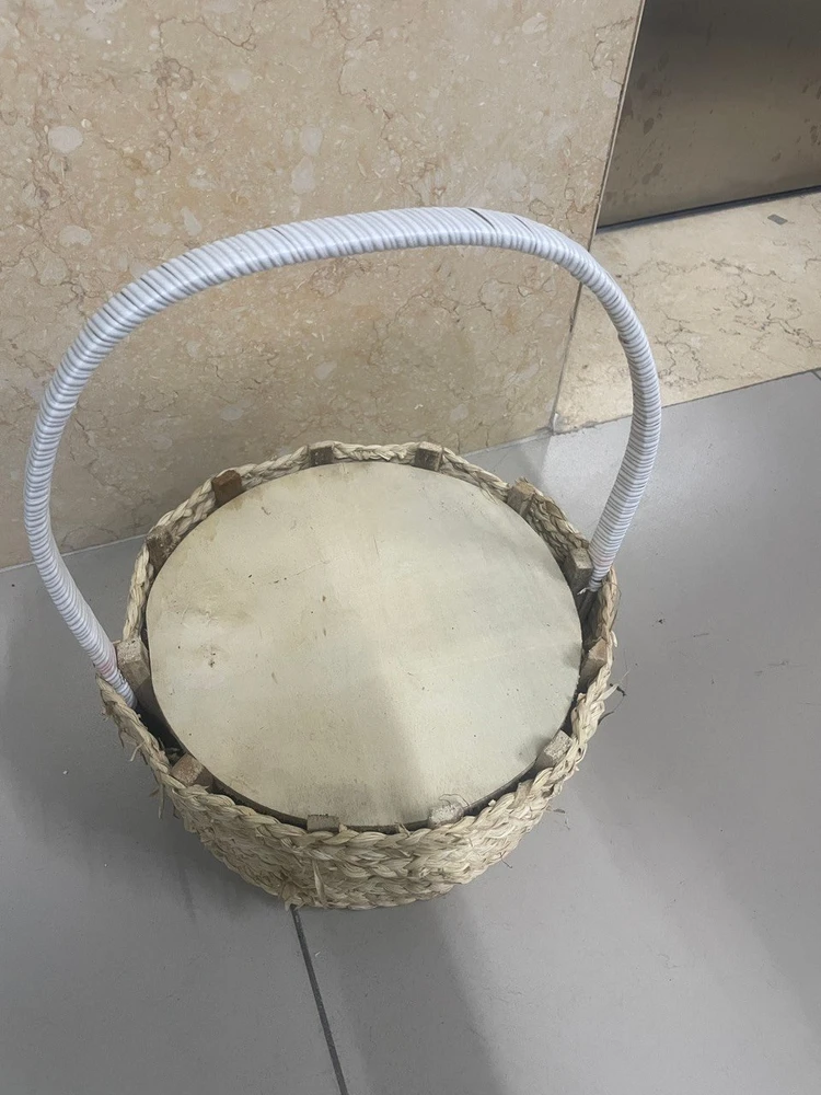 Giỏ đan cắm hoa trang trí