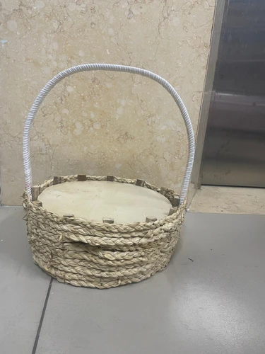 Giỏ đan cắm hoa trang trí