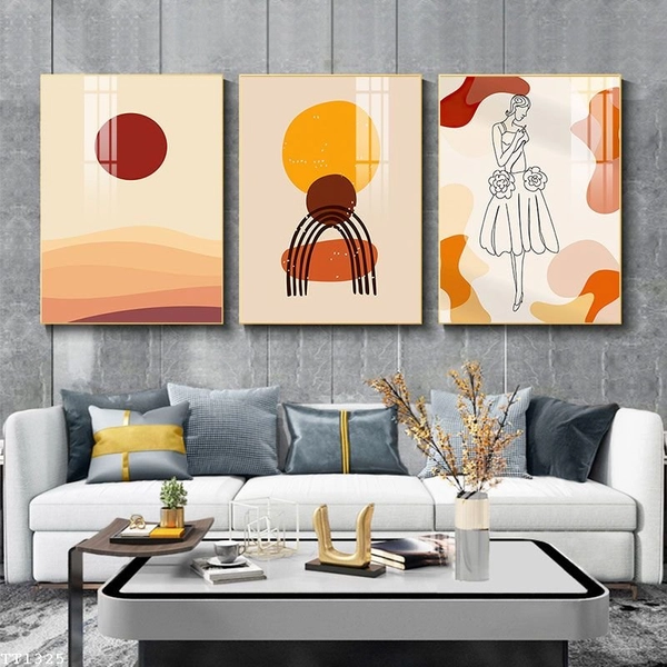 Tranh Treo Tường Nghệ Thuật Trừu Tượng Phong Cách Tối Giản