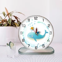 Tranh Đồng Hồ Để Bàn Cá Voi Xanh
