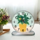 Tranh Đồng Hồ Để Bàn Chậu Cây Xanh
