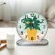 Tranh Đồng Hồ Để Bàn Chậu Cây Xanh