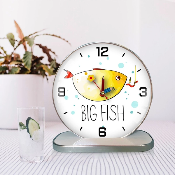 Tranh Đồng Hồ Để Bàn Cá Vàng Nghệ Thuật