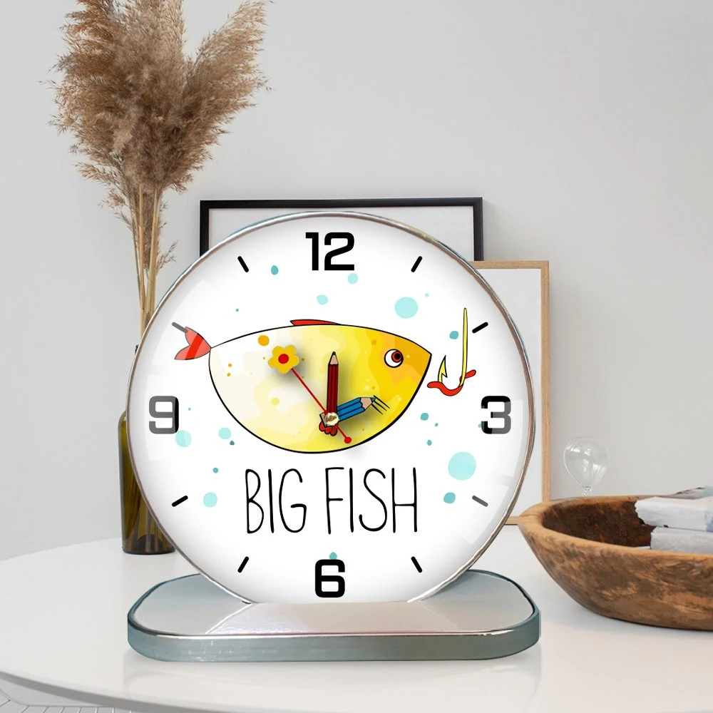 Tranh Đồng Hồ Để Bàn Cá Vàng Nghệ Thuật