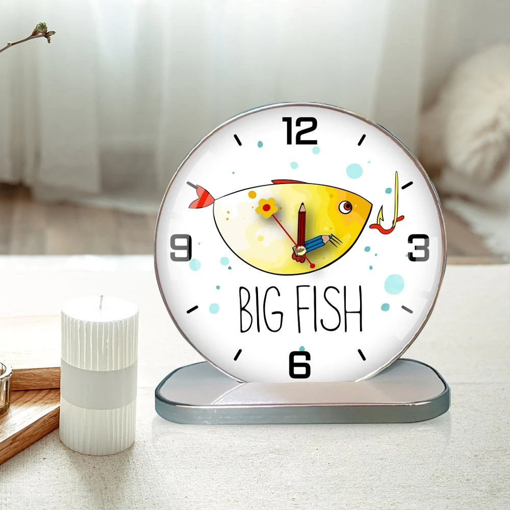 Tranh Đồng Hồ Để Bàn Cá Vàng Nghệ Thuật