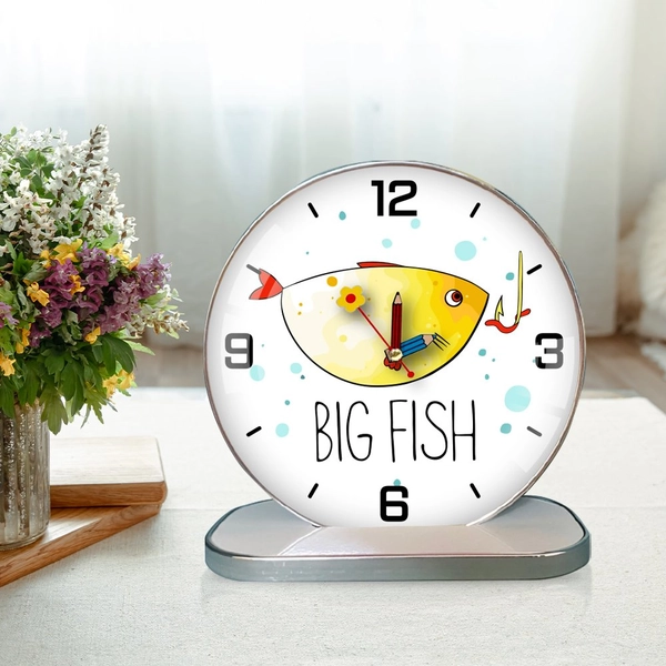 Tranh Đồng Hồ Để Bàn Cá Vàng Nghệ Thuật