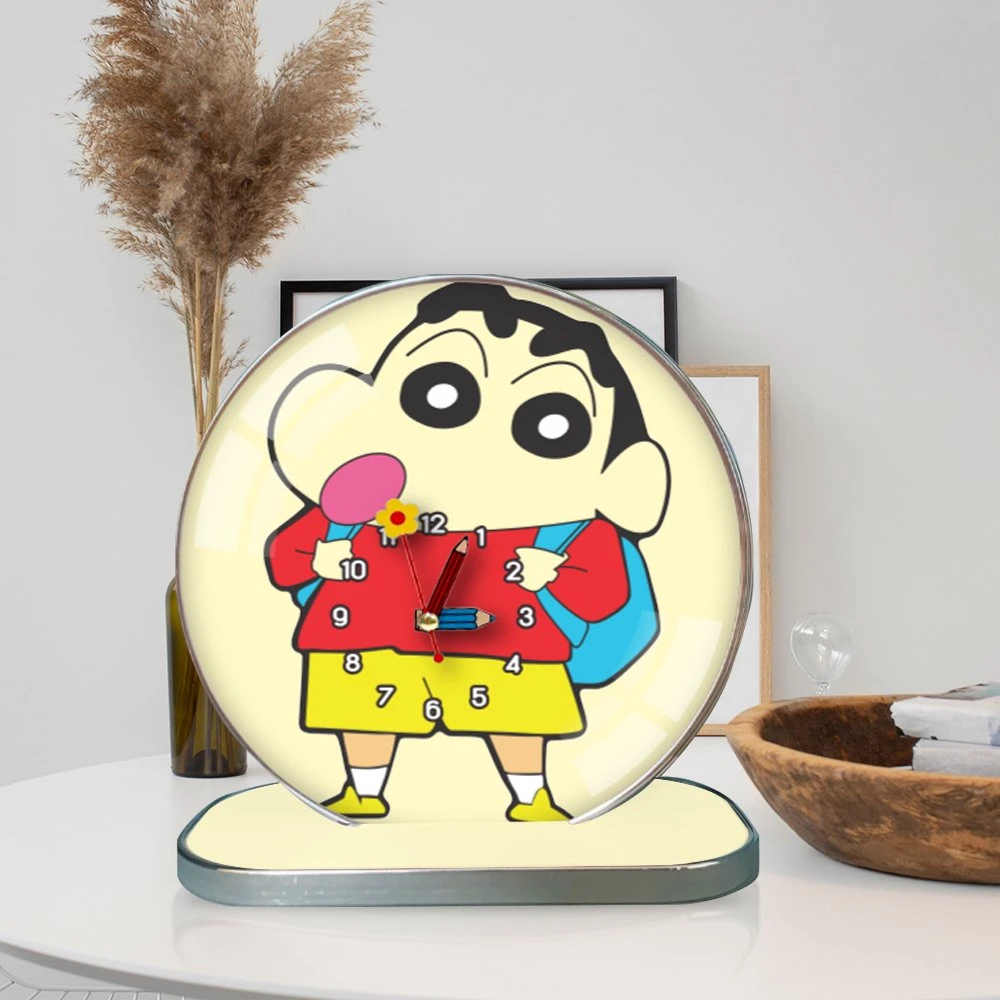 Tranh Đồng Hồ Để Bàn Hình Shin Cậu Bé Bút Chì