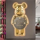 Tranh đèn tráng gương nghệ thuật gấu bearbrick hiện đại phòng khách mẫu 320