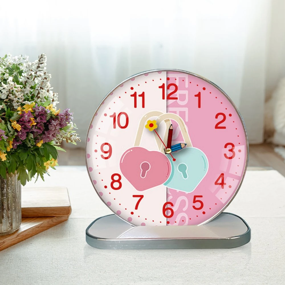 Tranh Đồng Hồ Để Bàn Ổ Khóa Tình Yêu
