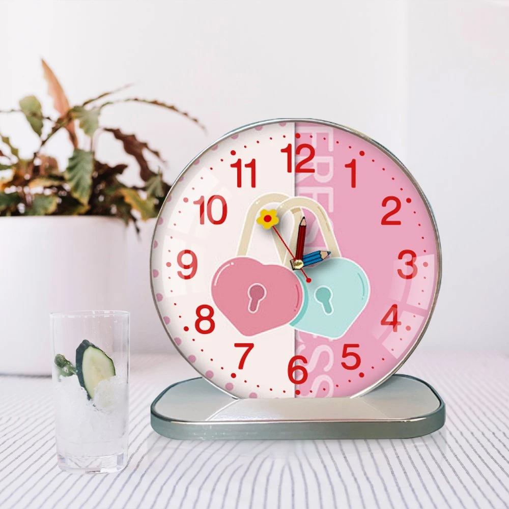 Tranh Đồng Hồ Để Bàn Ổ Khóa Tình Yêu