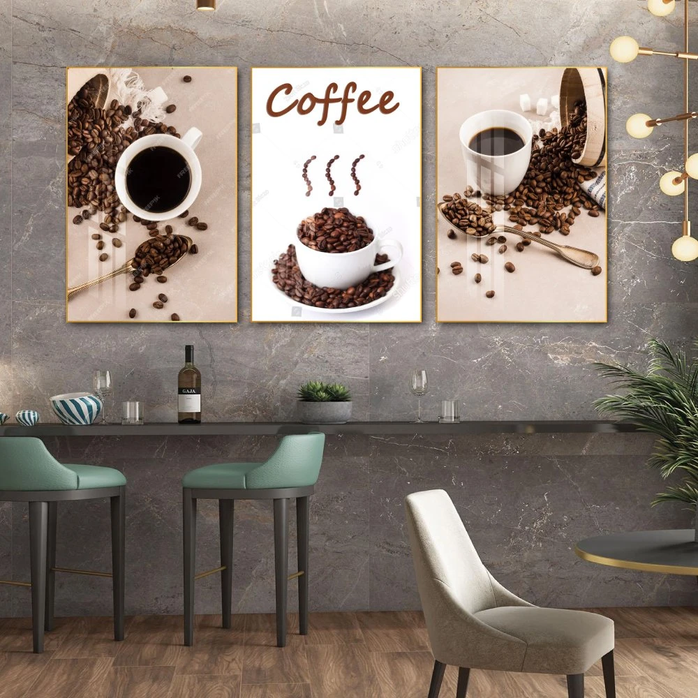 Tranh 3 Tấm Treo Tường Coffee Nghệ Thuật 2