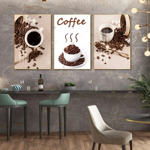 Tranh 3 Tấm Treo Tường Coffee Nghệ Thuật 2