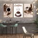 Tranh 3 Tấm Treo Tường Coffee Nghệ Thuật 3