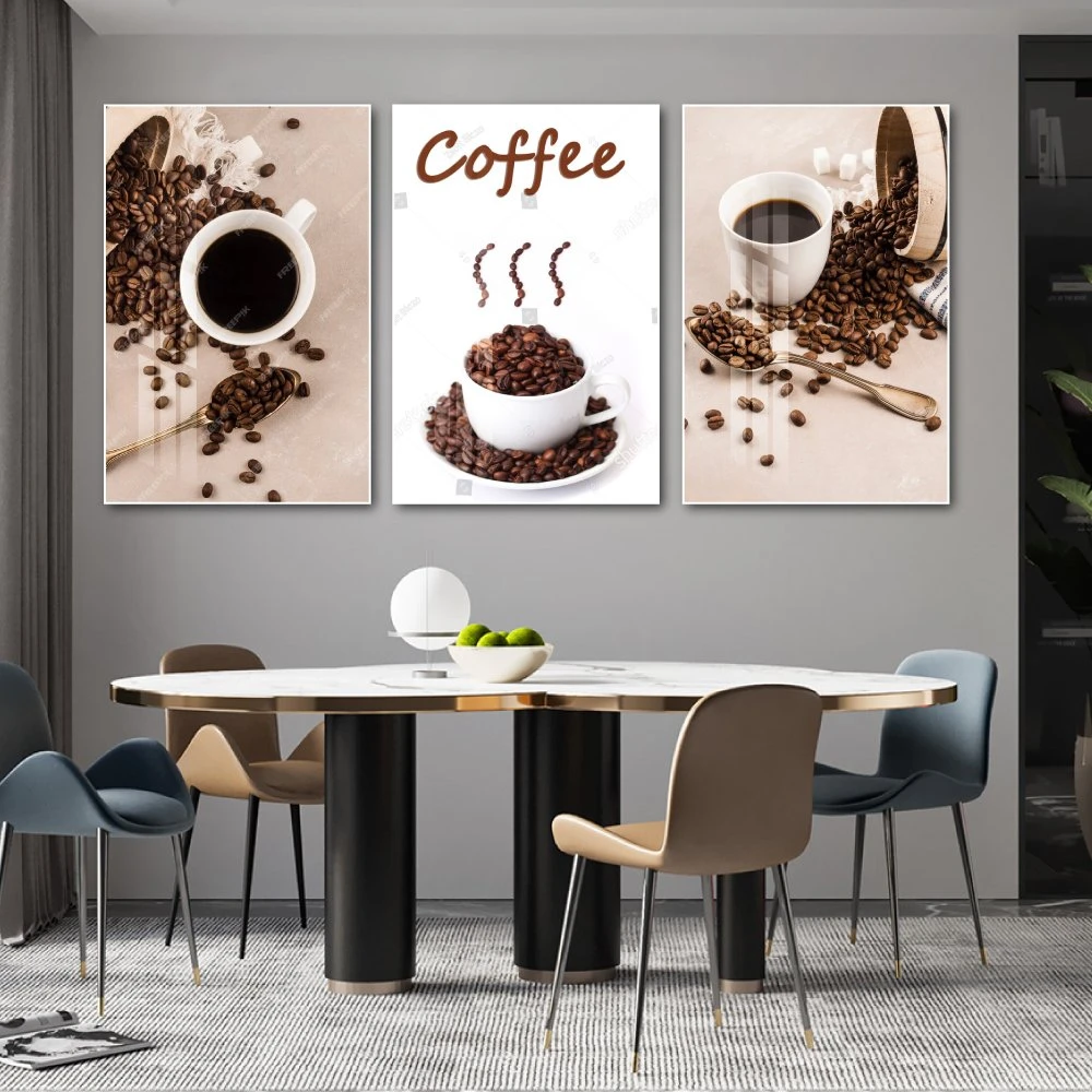 Tranh 3 Tấm Treo Tường Coffee Nghệ Thuật 2