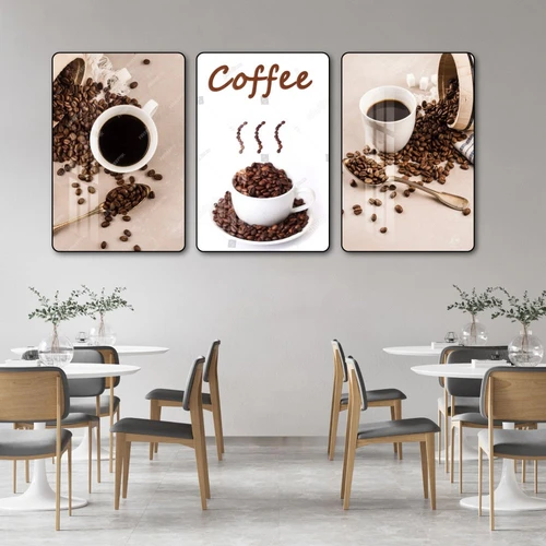Tranh 3 Tấm Treo Tường Coffee Nghệ Thuật 2