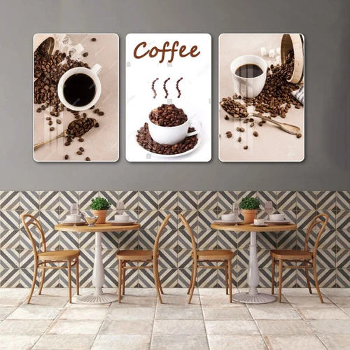Tranh 3 Tấm Treo Tường Coffee Nghệ Thuật 2
