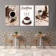 Tranh 3 Tấm Treo Tường Coffee Nghệ Thuật 3