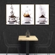 Tranh 3 Tấm Treo Tường Coffee Nghệ Thuật Mẫu 5