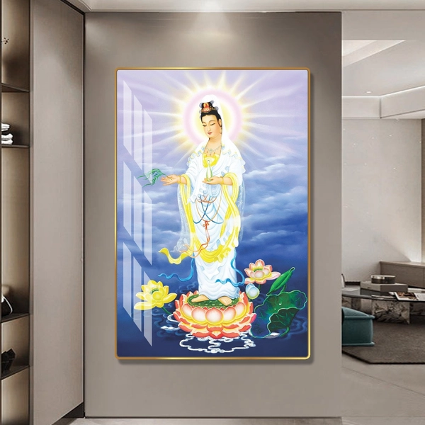 Tranh treo tường Phật Quan thế âm bồ tát mẫu 3744