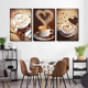 Tranh 3 Tấm Treo Tường Coffee Nghệ Thuật Mẫu 10