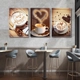 Tranh 3 Tấm Treo Tường Coffee Nghệ Thuật Mẫu 10