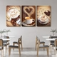 Tranh 3 Tấm Treo Tường Coffee Nghệ Thuật Mẫu 10