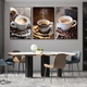 Tranh 3 Tấm Treo Tường Coffee Nghệ Thuật Mẫu 13