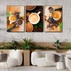Tranh 3 Tấm Treo Tường Coffee Nghệ Thuật Mẫu 14