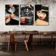Tranh 3 Tấm Treo Tường Coffee Nghệ Thuật Mẫu 6