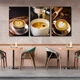 Tranh 3 Tấm Treo Tường Coffee Nghệ Thuật Mẫu 9