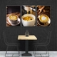 Tranh 3 Tấm Treo Tường Coffee Nghệ Thuật Mẫu 9