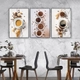 Tranh 3 Tấm Treo Tường Coffee Nghệ Thuật Mẫu 7