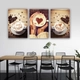 Tranh 3 Tấm Treo Tường Coffee Nghệ Thuật Mẫu 11