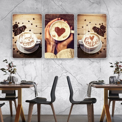 Tranh 3 Tấm Treo Tường Coffee Nghệ Thuật Mẫu 11