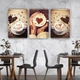 Tranh 3 Tấm Treo Tường Coffee Nghệ Thuật Mẫu 11