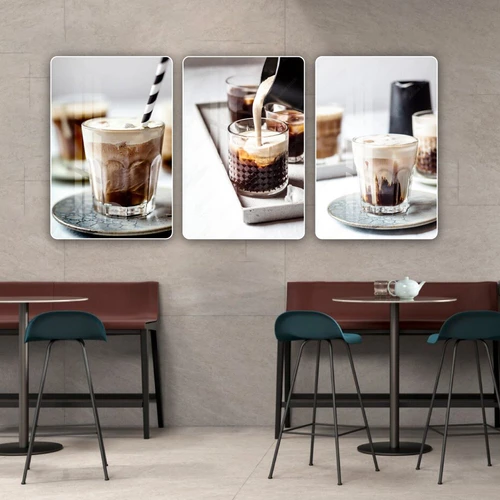 Tranh 3 Tấm Treo Tường Coffee Nghệ Thuật Mẫu 12